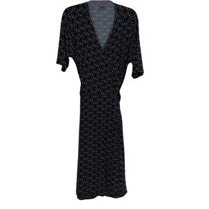 41 Hawthorn Kaitlyn Woman’s Plus Size 2X Navy Midi A Line Fit /Flare dress